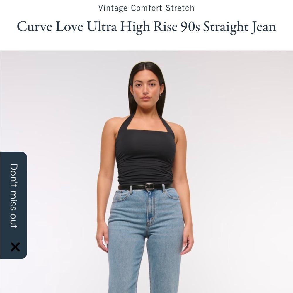 Abercrombie & Fitch 90s Straight Ultra High Rise Curve Love